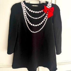 Kate Spade New York Satin bow Cotton Dress size 6Y